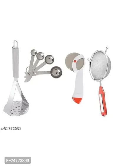 Big Masher- Steel Measuring- Soup- Apex Pizza Cutter_Stainless Steel_Pressers And Mashers Pack Of 4