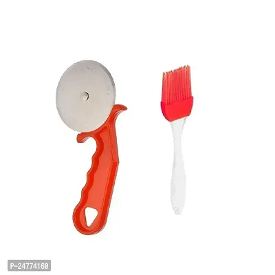 Red Pizza-Mini Oil Brush_Stainless Steel_Baking Tools And Accessories Pack Of 2-thumb0