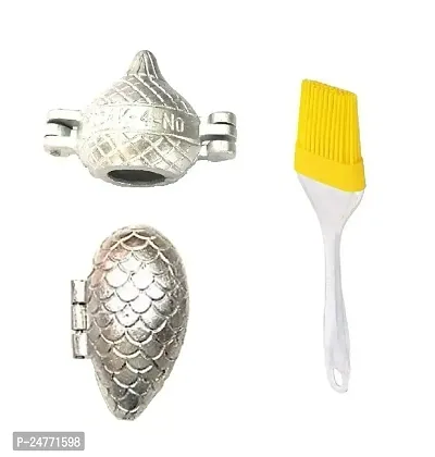 Gujiya-Momos-Big Oil Brush_Aluminium_Baking Tools And Accessories Pack Of 3