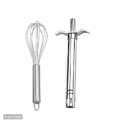 Whisk-Ss Gas Lighter_Stainless Steel_Baking Tools And Accessories Pack Of 2-thumb0