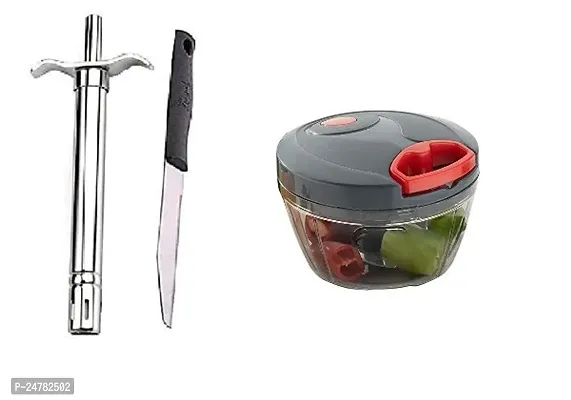 Lighter - Knife - Handy Chopper _Stainless Steel_Kitchen Knives Pack Of 2