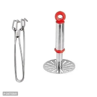 Wire Pakkad-Small Masher_Stainless Steel_Pressers And Mashers Pack Of 2