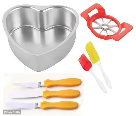 Alu Heart - Apple Cutter- Mini Spatula Set- 3Pcs Pallet Knife Set_Stainless Steel_Kitchen Knives Pack Of 2