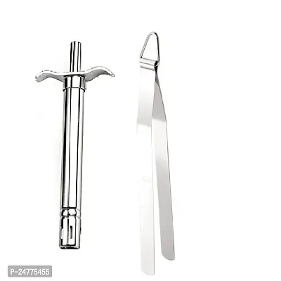 Gas Lighter-Chimta_Stainless Steel_Baking Tools And Accessories Pack Of 2-thumb0