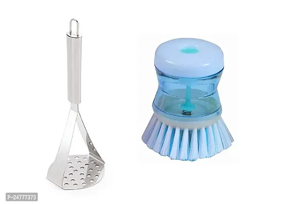 Big Masher - Sink Brush_Stainless Steel_Pressers And Mashers Pack Of 2-thumb0