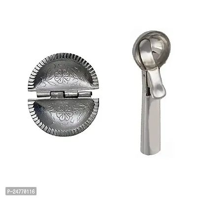 Gujiya-Ice Scoop_Aluminium_Baking Tools And Accessories Pack Of 2-thumb0