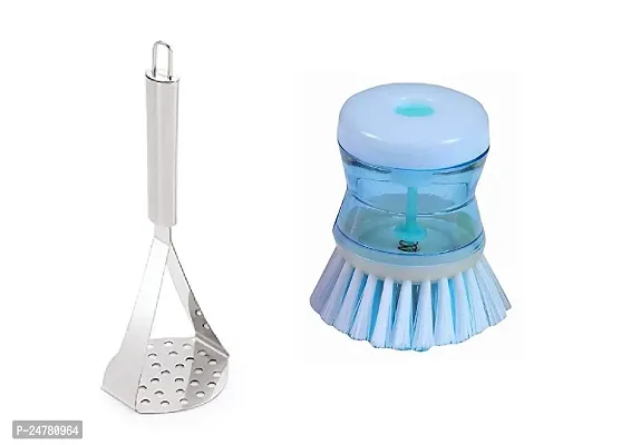 Big Masher - Sink Brush S1_Stainless Steel_Pressers And Mashers Pack Of 2-thumb0