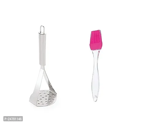 Big Masher - Mini Oil Brush Only S1_Stainless Steel_Pressers And Mashers Pack Of 2-thumb0