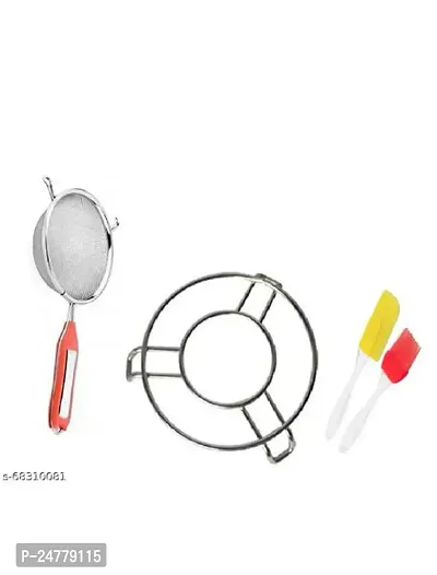 Soup- Cooker Stand- Mini Spatula Set_Stainless Steel_Spatulas Pack Of 3