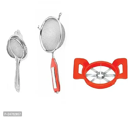 Tea-4 No Soup-Apple Cutter_Stainless Steel_Strainers And Sieves Pack Of 3