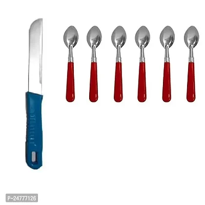 Knife-Handle Spoon_Plastic_Cooking Spoons Pack Of 2-thumb0