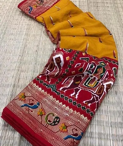 Classic Chanderi Silk Saree with Blouse piece