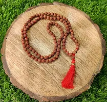 Raviour Lifestyle Present Panch Mukhi Rudraksha Mala in 108+1 Beads (5 mm, Brown)-thumb2