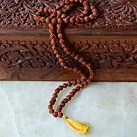 Raviour Lifestyle 5 Mukhi Rudraksha Mala for Pooja (Astrology) for All Rashis for Unisex (108 +1 Beads) Diameter 7mm-thumb3