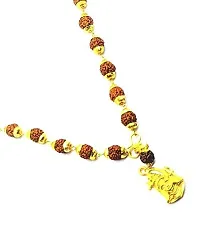 Raviour Lifestyle Lord Shiv Shankar Mahadev Shiv Shakti Rudraksha Pendant with Rudraksha Cap Mala for Shiv Blessings-thumb2