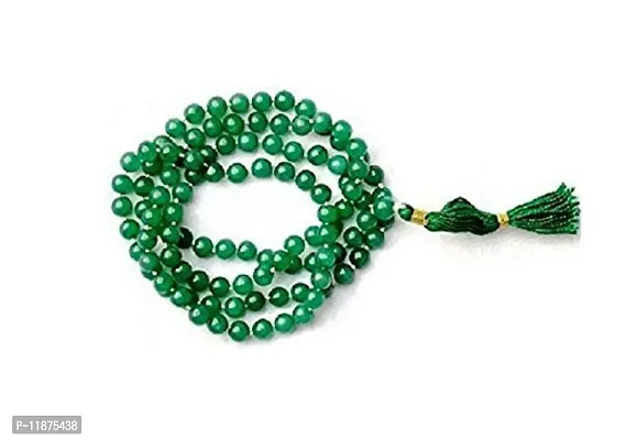 Malabar Gems Emerald Pooja Mala 4mm Lab Certified For Planet Mercury For Men & Women-thumb0