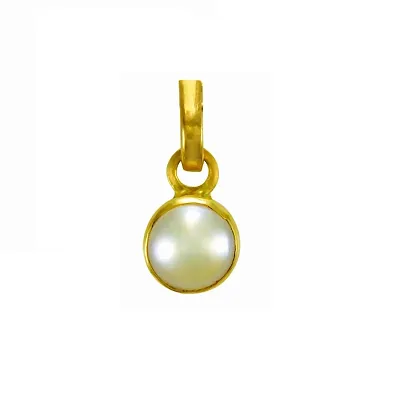 Raviour Lifestyle Pearl Moti 100% Moti Pendant for Astrological Benefit and Fashion Wearing