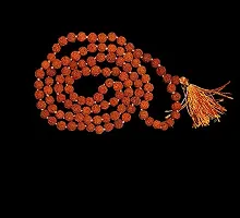 Raviour Lifestyle 5 Mukhi Rudraksha Mala for Pooja (Astrology) for All Rashis for Unisex (108 +1 Beads) Diameter 7mm-thumb1