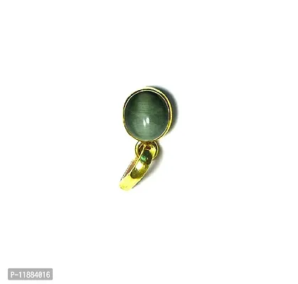 Raviour Lifestyle Green Cat Eye green lehsunia gemstone pendant for astrological benefits-thumb5