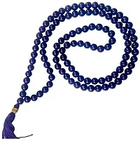 Raviour Lifestyle Blue Hakik Mala with 108+1 Neela Hakik Mala Blue Agate Hakik Mala for Shani Japa Mantras for Men and Women-thumb1