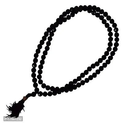 Raviour Lifestyle Agate Hakik Mala 108 Beads for Kali & Maha Bhairav Japa Mantras (Black) Hakkik Mala 100% Genuine for astorlogical purpose