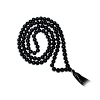 Raviour Lifestyle Agate Hakik Mala 108 Beads for Kali & Maha Bhairav Japa Mantras (Black) Hakkik Mala 100% Genuine for astorlogical purpose-thumb4