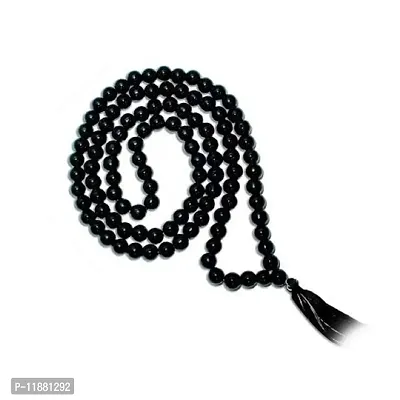 Raviour Lifestyle Agate Hakik Mala 108 Beads for Kali & Maha Bhairav Japa Mantras (Black) Hakkik Mala 100% Genuine for astorlogical purpose-thumb5