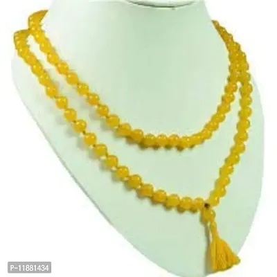 Raviour Lifestyle 108 Beads Agate Hakik Mala for Brihaspati Ma Baglamukhi Japa Mantras (Yellow)-thumb5