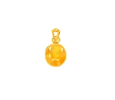 Raviour Lifestyle Yellow Sapphire Pukhraj Gemstone pandant Energized with Proper Mantra for Healing Power-thumb1