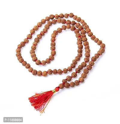 Raviour Lifestyle Unisex Wood Rudraksha Jaap Mala (Brown)