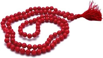 Raviour Lifestyle Natural RED Agate Hakik Japa Mala - Protection Against Bad Evils 108 Beads (8 mm)-thumb3