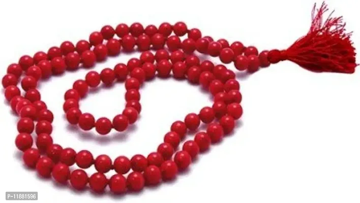 Raviour Lifestyle Natural RED Agate Hakik Japa Mala - Protection Against Bad Evils 108 Beads (8 mm)-thumb4