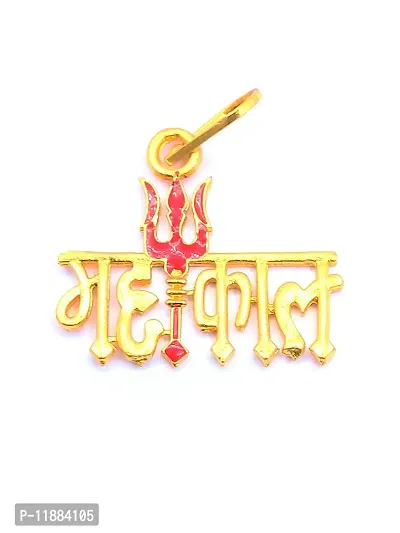 Raviour Lifestyle Lord Shiv Mahakal Bholenath Trishul Pendant For Men And Women properly energized-thumb0