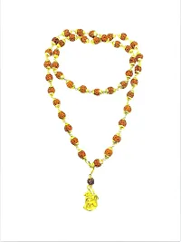 Raviour Lifestyle Lord Shiv Shankar Mahadev Shiv Shakti Rudraksha Pendant with Rudraksha Cap Mala for Shiv Blessings-thumb3