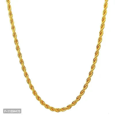 Raviour Lifestyle Gold Chain For Men | Boys Neck Chain | Gold Plated Chain For Boys Accessories-thumb3