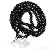 Raviour Lifestyle Black Agate Hakik 108 Beads Buddhist Prayer for Japa Rosary Wearing for Fashion Wear Mala for Astrological Purpose-thumb3