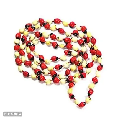 Raviour Lifestyle Red & White Gunja Chirmi Mala for Health Wealth & Fame and for Astrological Purpose