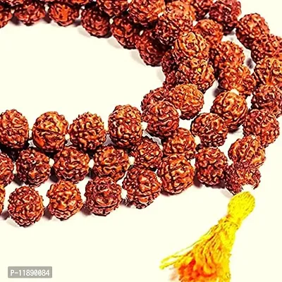 Raviour Lifestyle Unisex Wood Rudraksha Jaap Mala (Brown)-thumb2