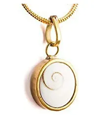 Raviour Lifestyle Gomti Chakra Gemstone Pendant for Gaining astorlogical and spritiual Benefit-thumb1