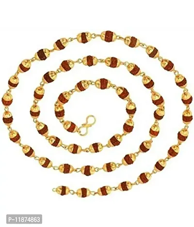 Raviour Lifestyle Rudraksha Designer Wired Mala for japa and Rosary wear energized with mantra and fashion wear also