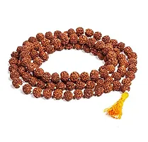 Raviour Lifestyle Pure Natural Brown Rudraksha Mala 108+1 Beads (7 MM Men Women Boys and Girls)-thumb4