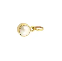 Raviour Lifestyle Pearl Moti 100% Natural Moti Pendant for Astrological Benefit and Fashion Wearing-thumb1