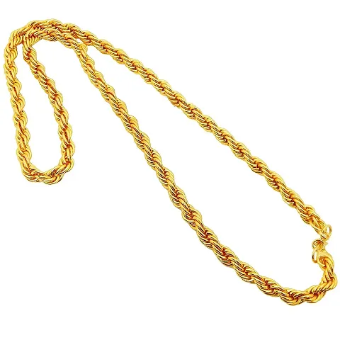 Raviour Lifestyle Gold Chain For Men | Boys Neck Chain | Gold Plated Chain For Boys Accessories