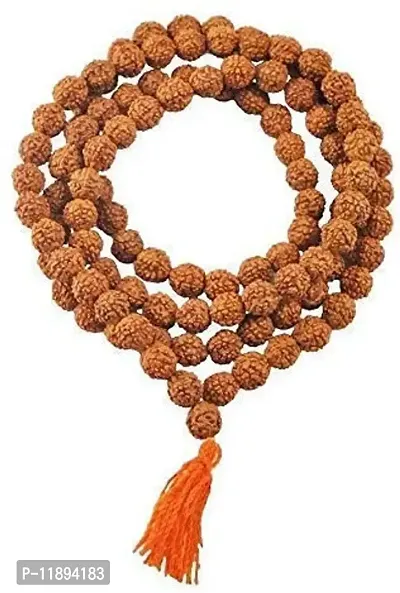 Raviour lifestyle Rudraksha Mala Jaap 108 Beads for Pooja/Astrology/Jewellery Making Beads-thumb0