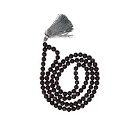 Raviour Lifestyle Agate Hakik Mala 108 Beads for Kali & Maha Bhairav Japa Mantras (Black) Hakkik Mala 100% Genuine for astorlogical purpose-thumb2