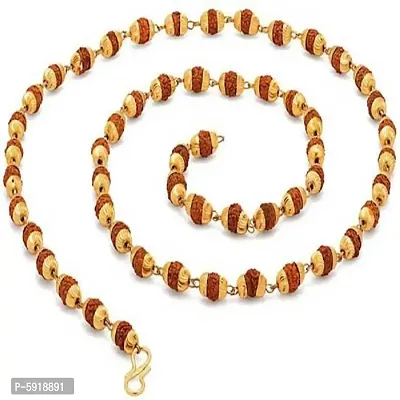 Rudraksha Golden Cap mala