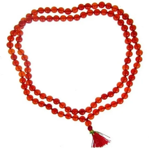 Agate Hakik Japa Mala - Protection Against Bad Evils 108 Beads (8 mm)