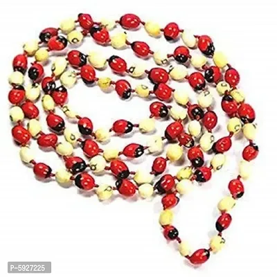 Red  White Gunja.Chirmi Mala For Health,Wealth  Fame Wood Chain