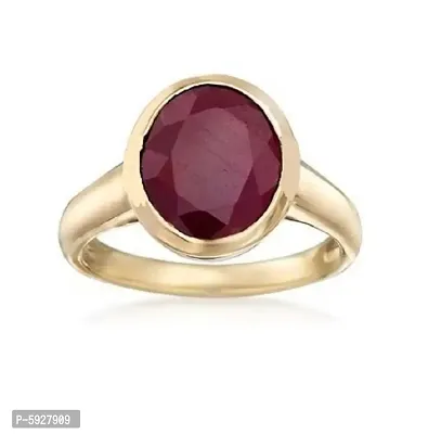 Ruby Manak 5.00 Ratti 100% Original Gemstone Asthdhatu Ring