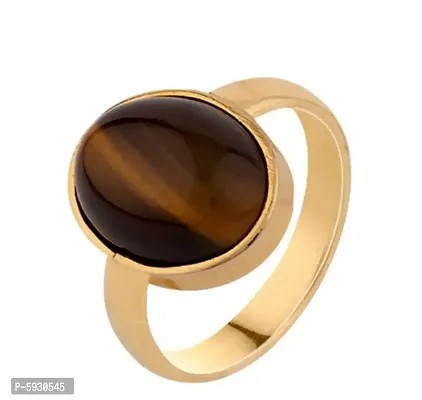 Tiger Eye 100% Original Gemstone Asthdhatu Ring